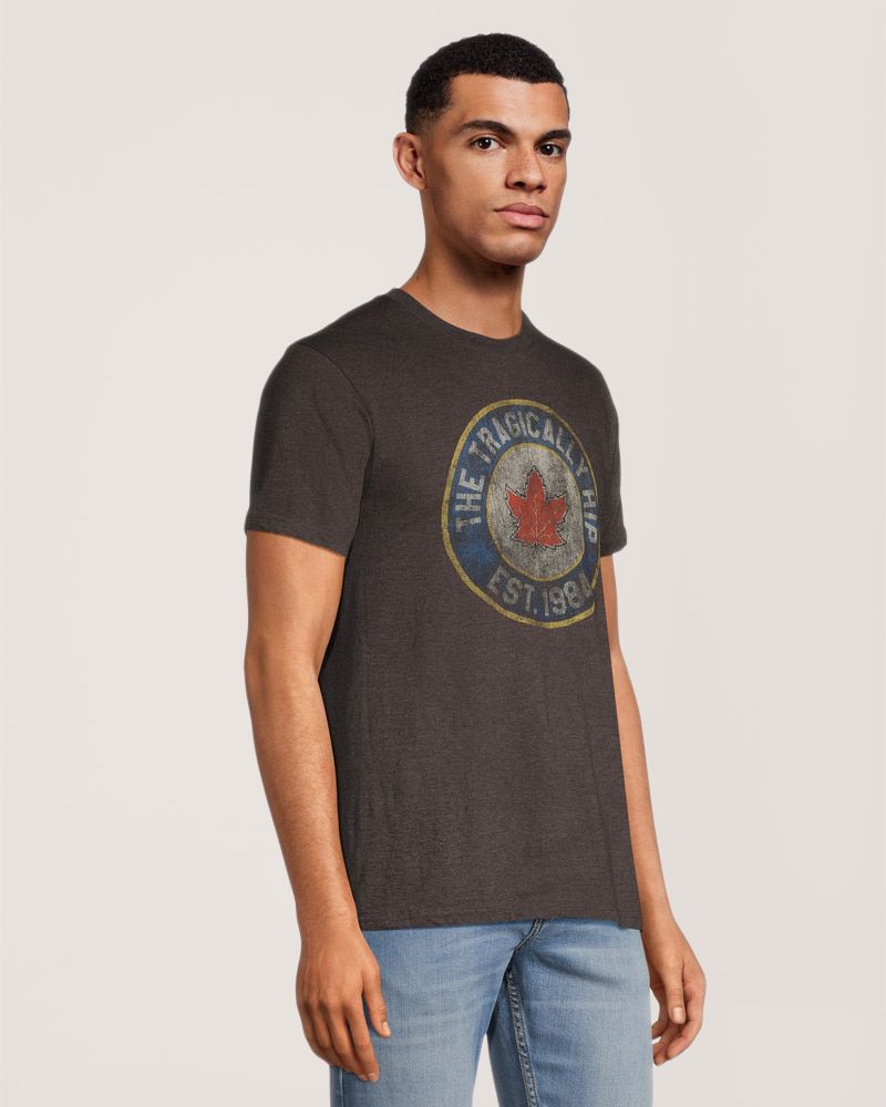 Men's Tragically Hip Retro Regular Fit Crewneck Graphic T-Shirt