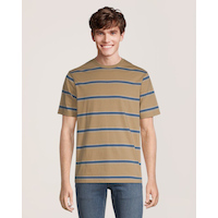 T-shirt à col ras du cou et à manches courtes 50 lavages, Grand, Denver Hayes Front_Flat