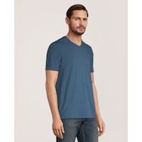 Denver Hayes Men's Seasonal Stretch V Neck T Shirt Front_Three_Fourths_Angled_Right