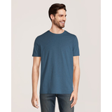 T-shirt extensible de saison à encolure ras du cou pour hommes, Denver Hayes Front_Flat