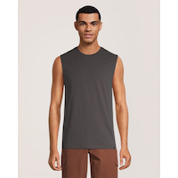 Débardeur de base de couleur unie pour hommes, FarWest Front_Flat