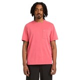 T-shirt teint en pièce à logo d'arbre pour hommes, Timberland Front_Flat