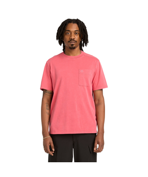 T-shirt teint en pièce à logo d'arbre pour hommes, Timberland