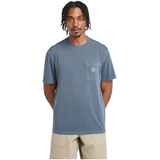 T-shirt teint en pièce à logo d'arbre pour hommes, Timberland Front_Flat