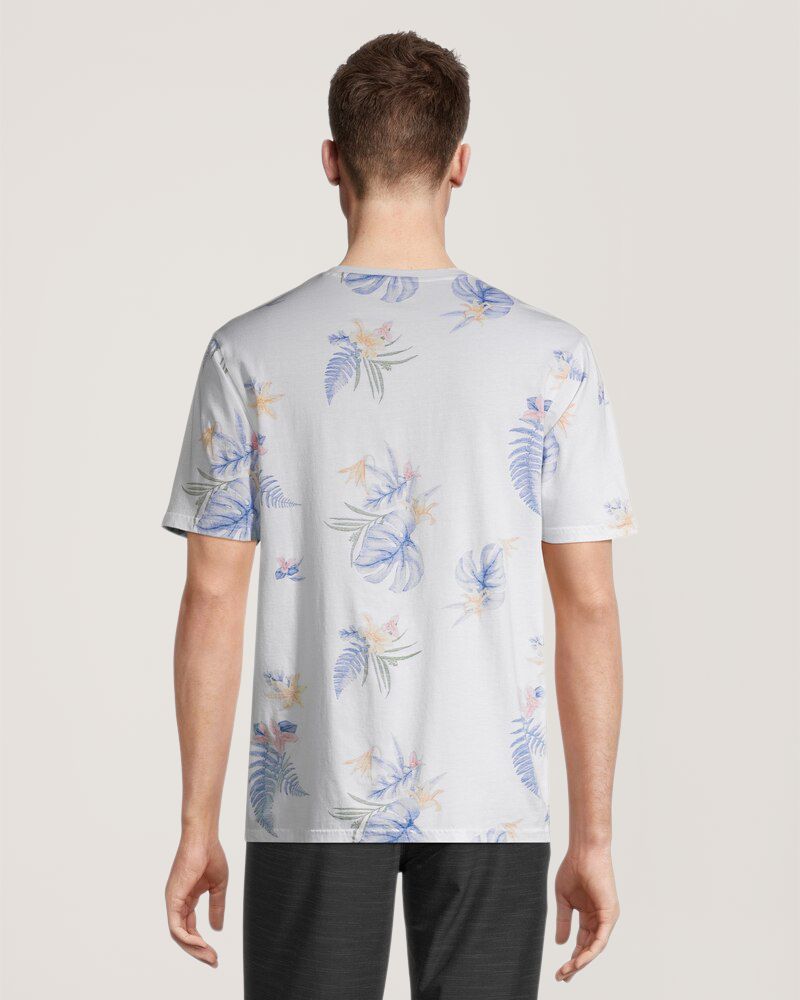 T-shirt à manches courtes avec imprimé inversé pour hommes, FarWest