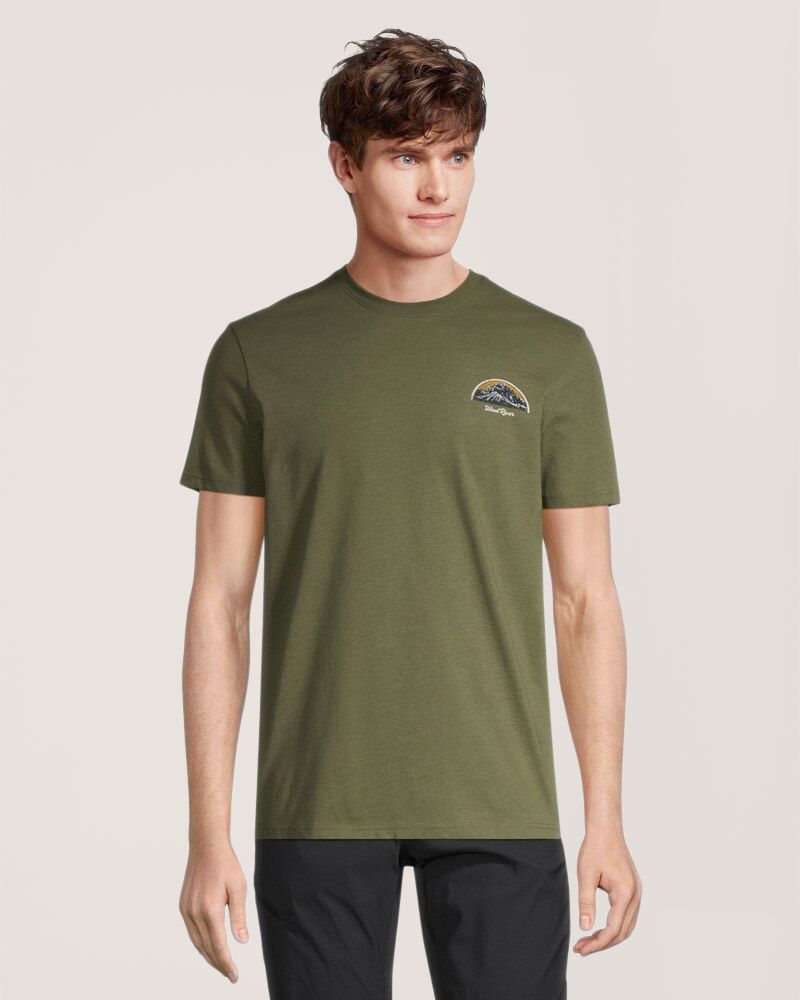T-shirt graphique à manches courtes pour hommes, Adventure, WindRiver