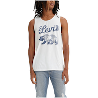 Débardeur en coton avec graphique d'ours pour hommes, Levi's Front_Flat