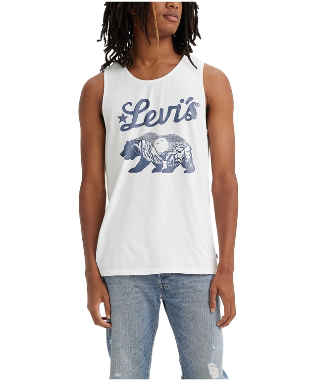 Levi's Men's Bear Scene Graphic Cotton Tank Top