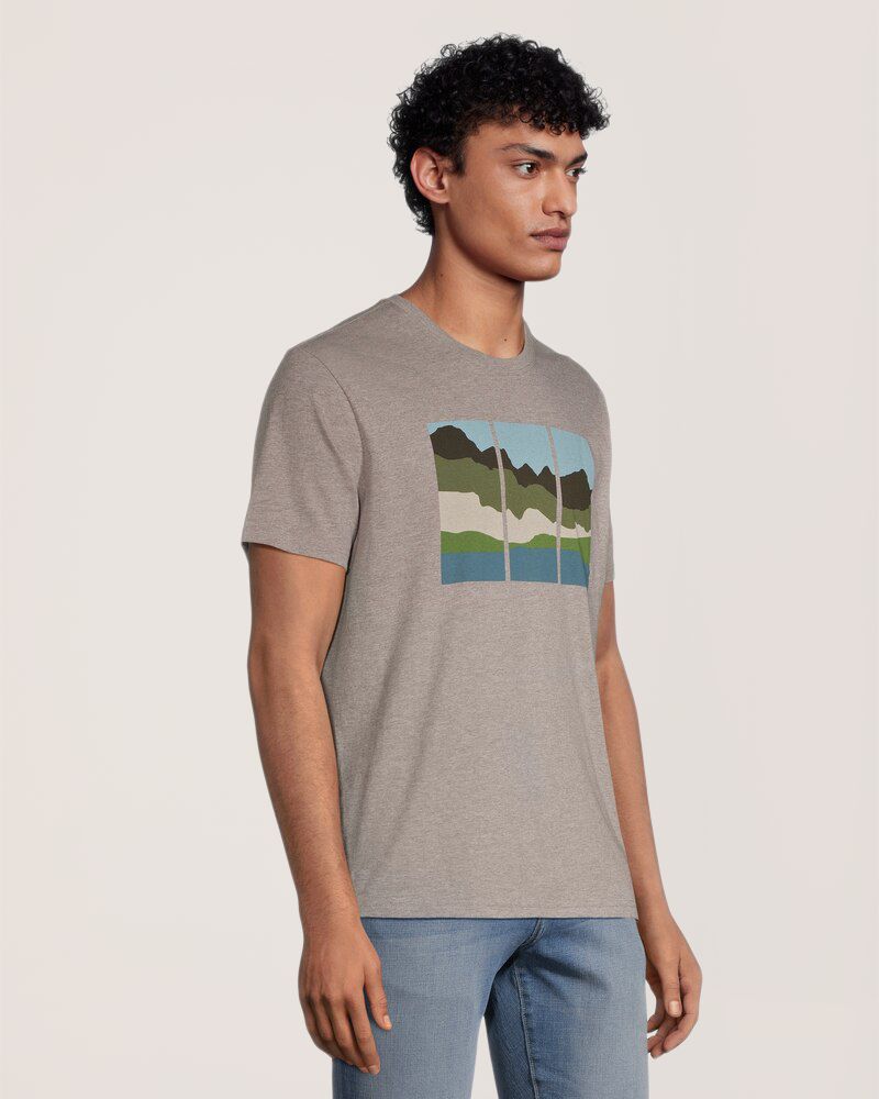 Jumpstart Men's Colour Block Graphic T Shirt