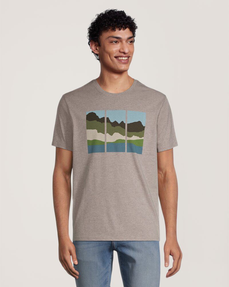 Jumpstart Men's Colour Block Graphic T Shirt