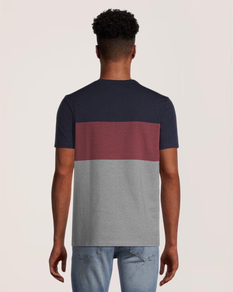 T-shirt extensible de saison à encolure ras du cou pour hommes, Denver Hayes