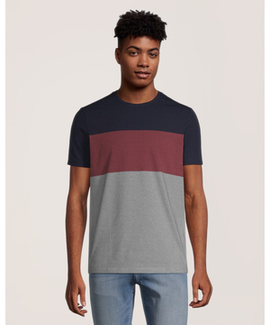 T-shirt extensible de saison à encolure ras du cou pour hommes, Denver Hayes