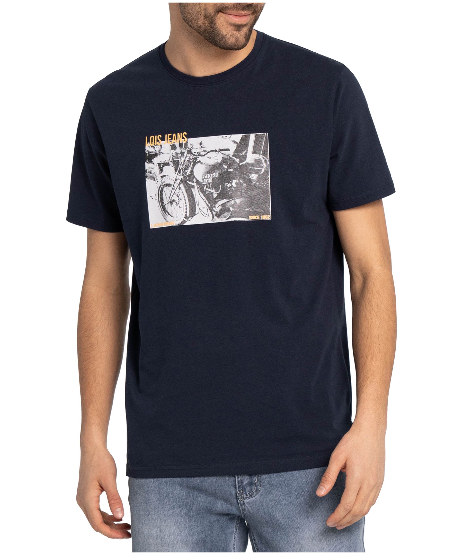 T-shirt graphique pour hommes, motocyclette David, Lois