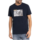 T-shirt graphique pour hommes, motocyclette David, Lois Front_Flat