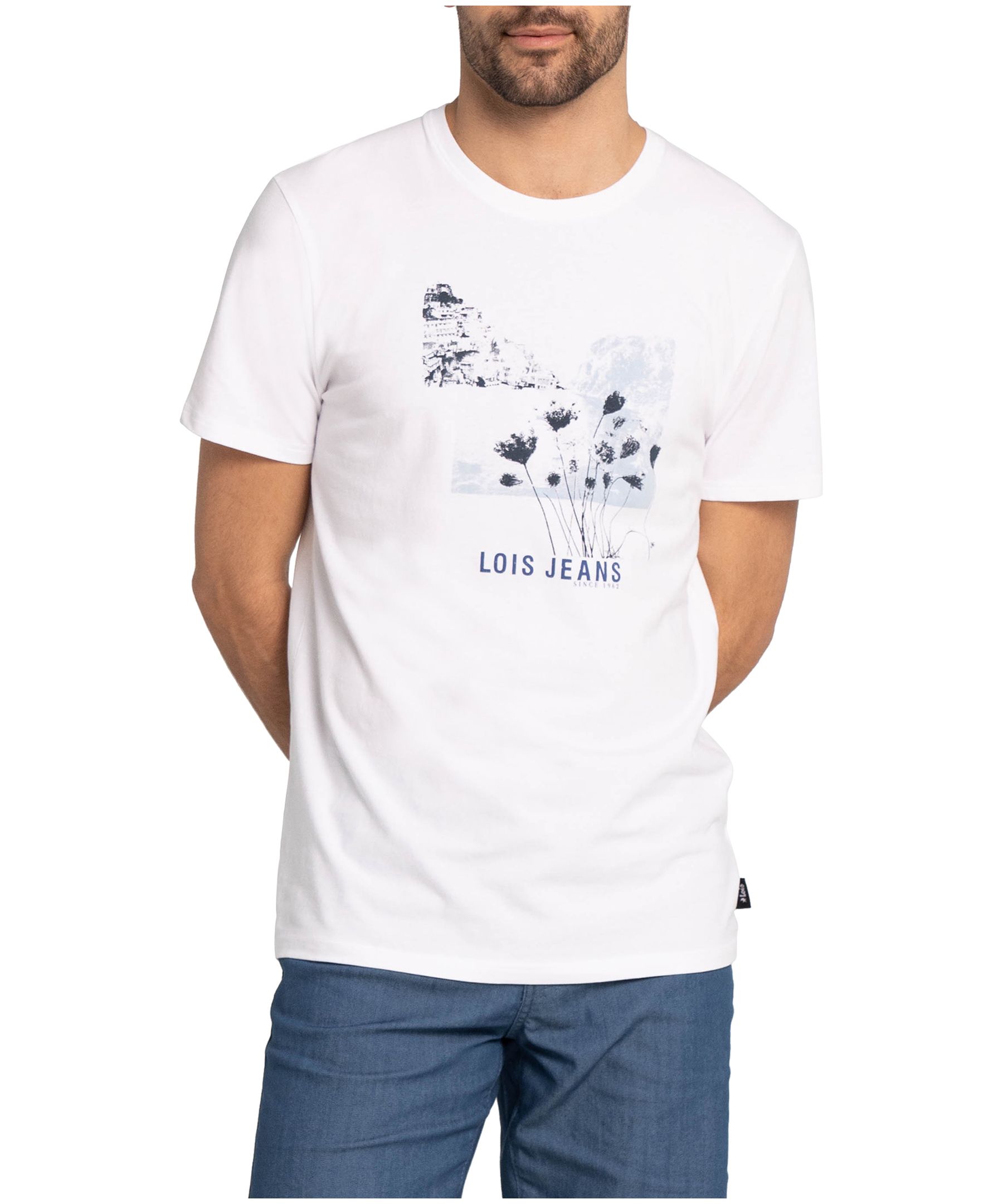 T-shirt graphique pour hommes, fleur, David, Lois