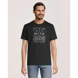 Jumpstart Men's Man Myth Legend Graphic T Shirt Front_Flat