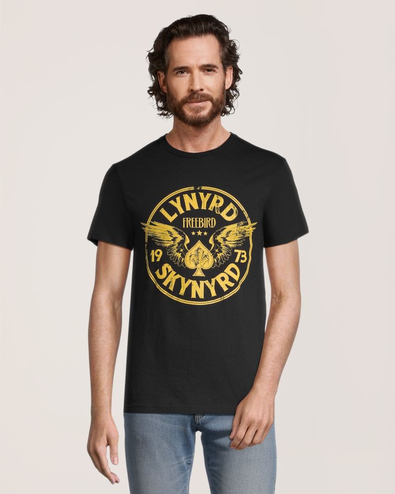 T-shirt graphique rétro pour hommes, Lynyrd Skynyrd Freebird