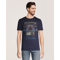 T-shirt graphique rétro pour hommes, Led Zeppelin Inglewood, Logo T-Shirts Front_Flat