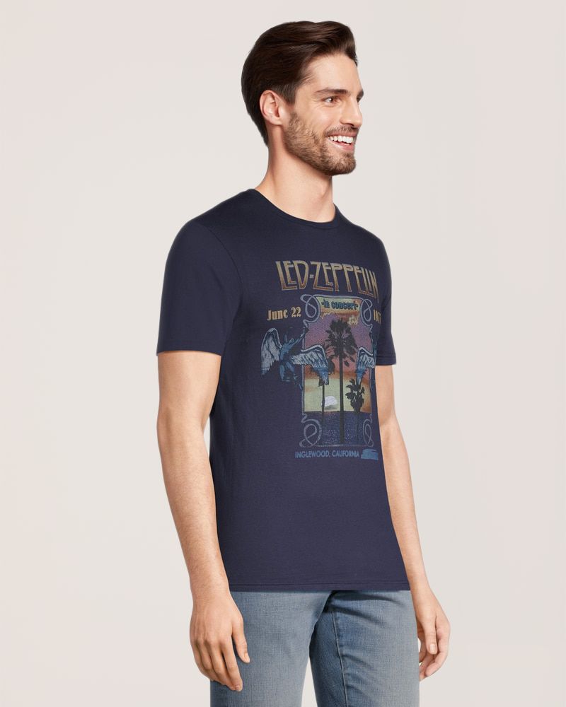 Men's Led Zeppelin Inglewood Graphic Vintage T-Shirt