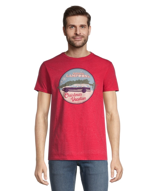 Logo T-Shirt Men's National Lampoon's Christmas Vacation Vintage Graphic T Shirt Front_Flat