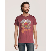 T-shirt graphique à logo pour hommes, Queen Front_Flat