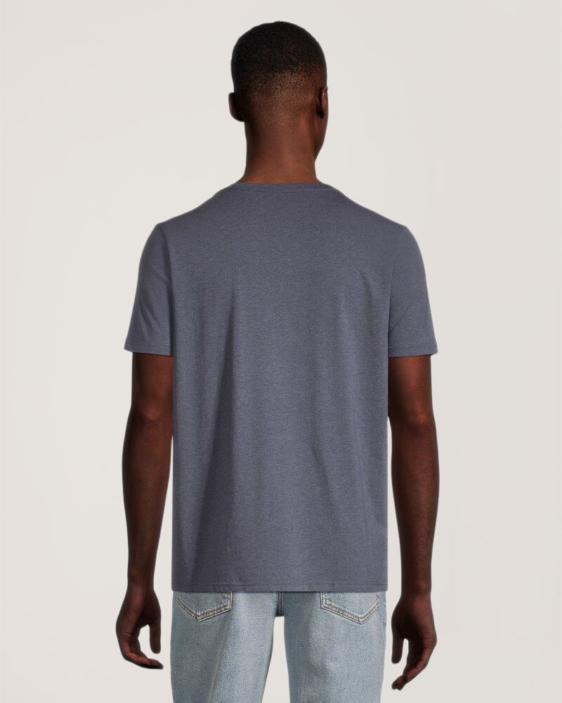 T-shirt extensible à col ras du cou saisonnier pour hommes, Denver Hayes