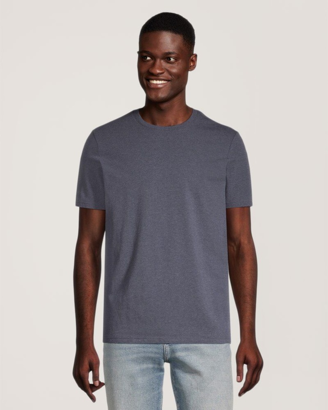 T-shirt extensible à col ras du cou saisonnier pour hommes, Denver Hayes