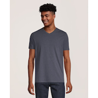 T-shirt extensible à encolure en V pour hommes, Denver Hayes Front_Flat
