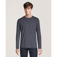 T-shirt extensible à col ras du cou pour hommes, Denver Hayes Front_Flat