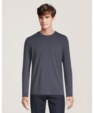 T-shirt extensible à col ras du cou pour hommes, Denver Hayes