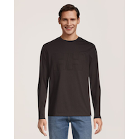 T-shirt à manches longues avec logo en relief pour hommes, Bowen, Helly Hansen Front_Flat