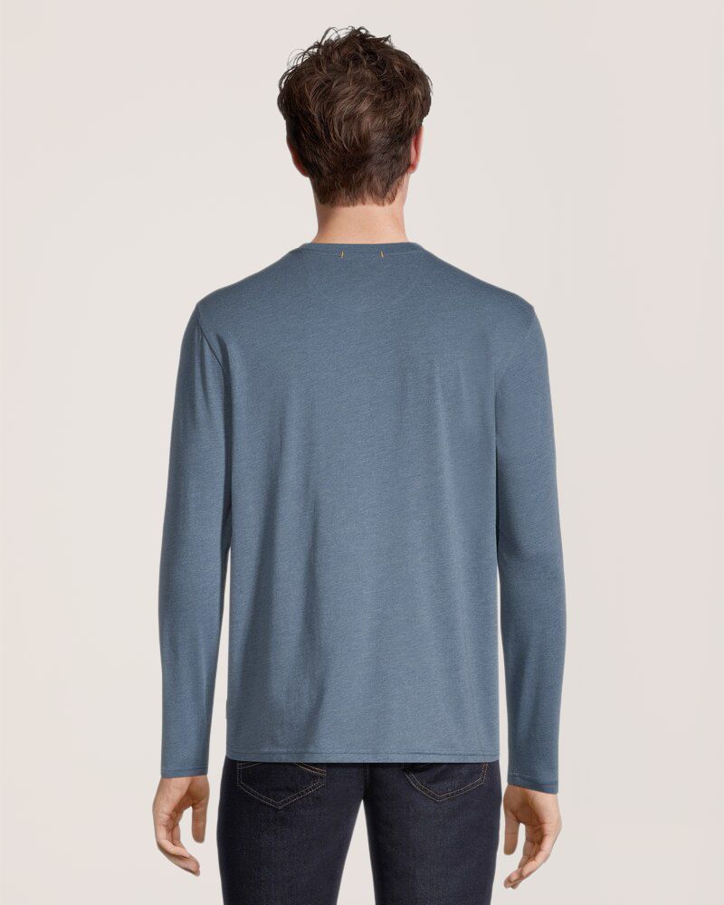 T-shirt à manches longues avec graphique d'arbres CF pour hommes, WindRiver