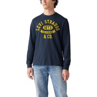 T-shirt graphique à manches longues pour hommes, logo universitaire, Levi's Front_Flat