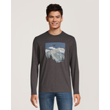 T-shirt à manches longues avec graphique de montagne CF pour hommes, WindRiver Front_Flat