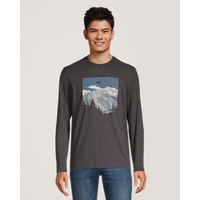 WindRiver Men's CF Mountain Graphic Long Sleeve T Shirt Front_Flat
