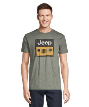 Logo T-Shirt Men's Jeep Grill Graphic T-Shirt
