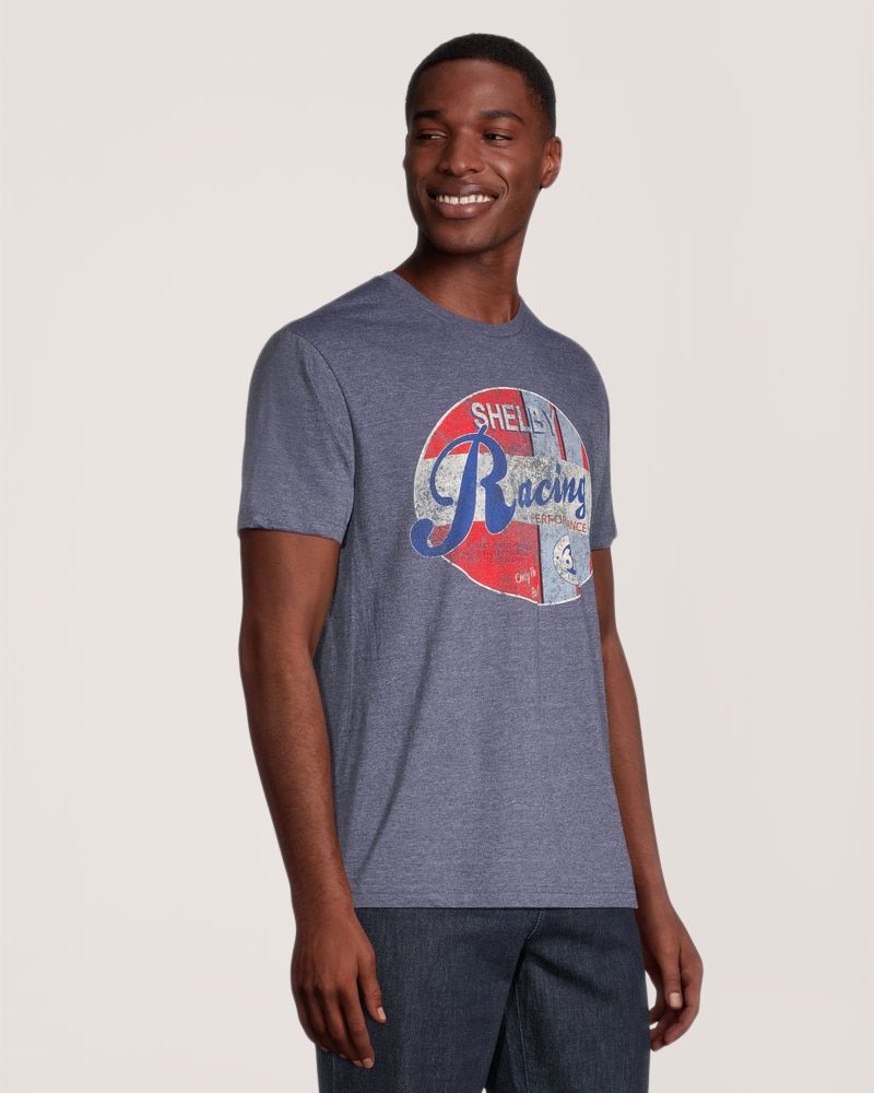 T-shirt graphique à logo sous licence pour hommes, Shelby Racing