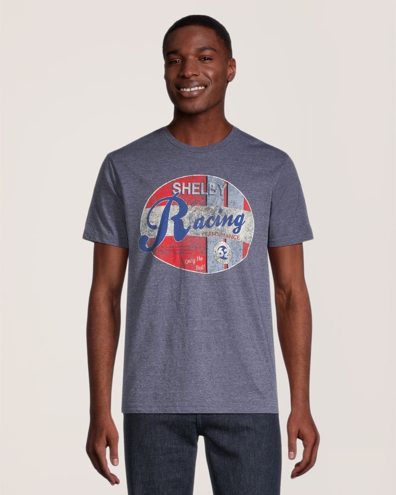 T-shirt graphique à logo sous licence pour hommes, Shelby Racing