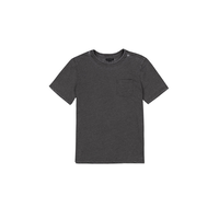 T-shirt délavé à l'acide avec poche de poitrine