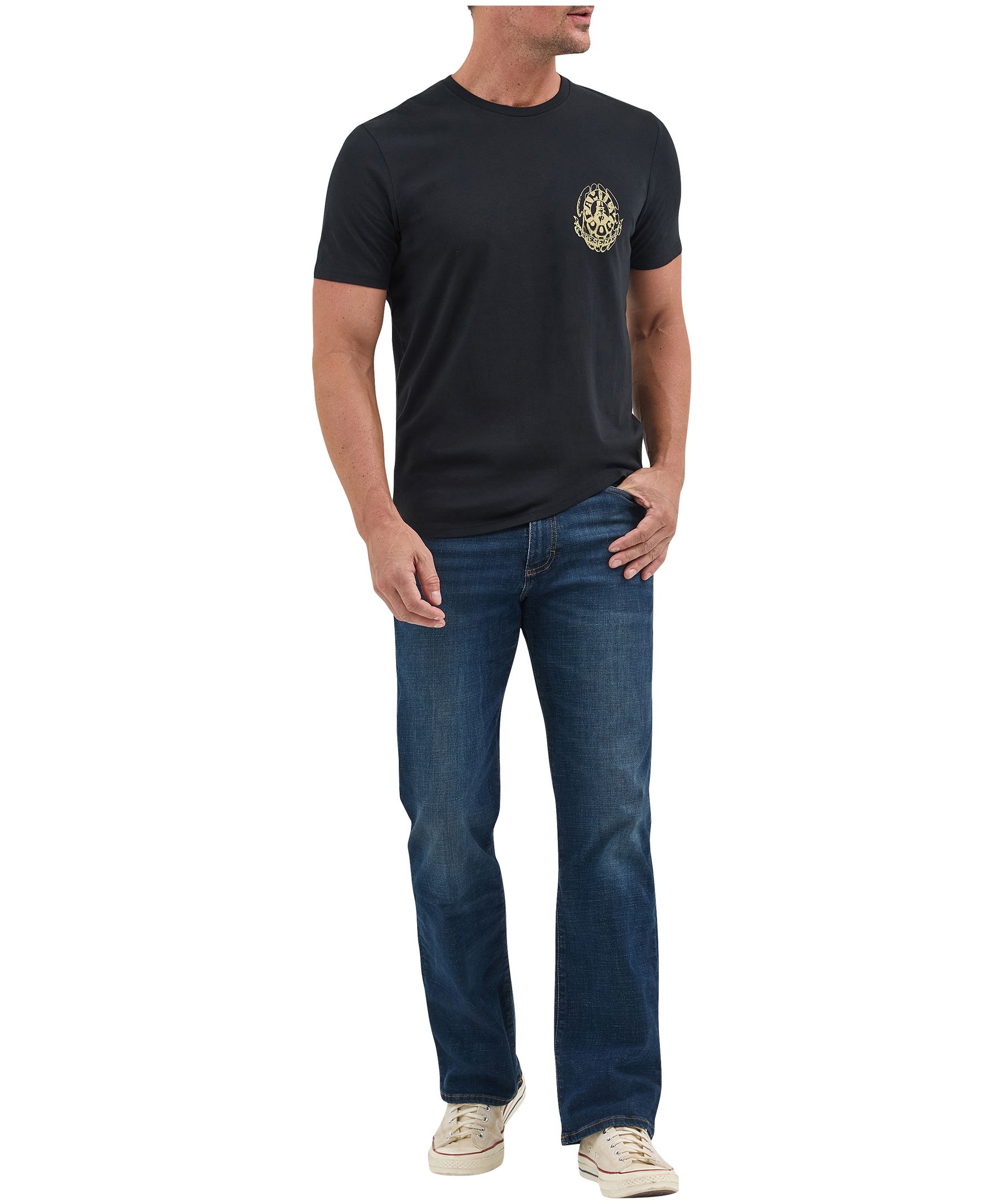 T-shirt avec graphique PI pour hommes, autre moitié chien de famille, Wrangler