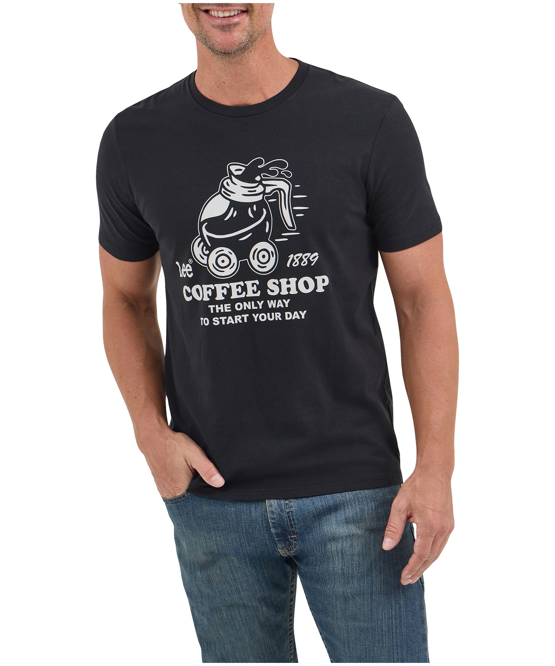 T-shirt avec graphique PI pour hommes, restaurant-café Lee, Wrangler