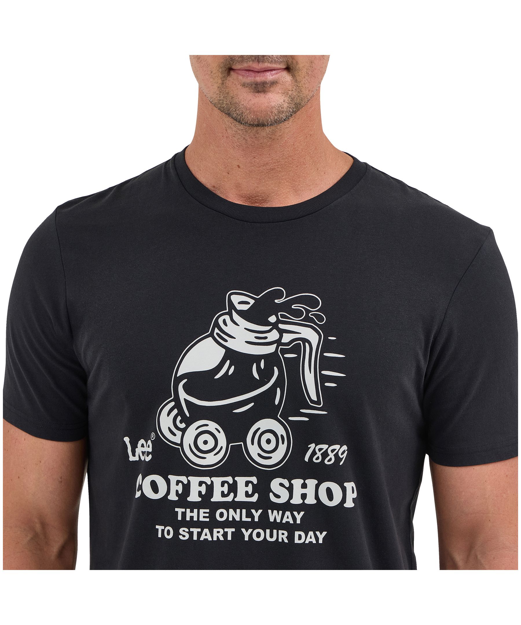 T-shirt avec graphique PI pour hommes, restaurant-café Lee, Wrangler