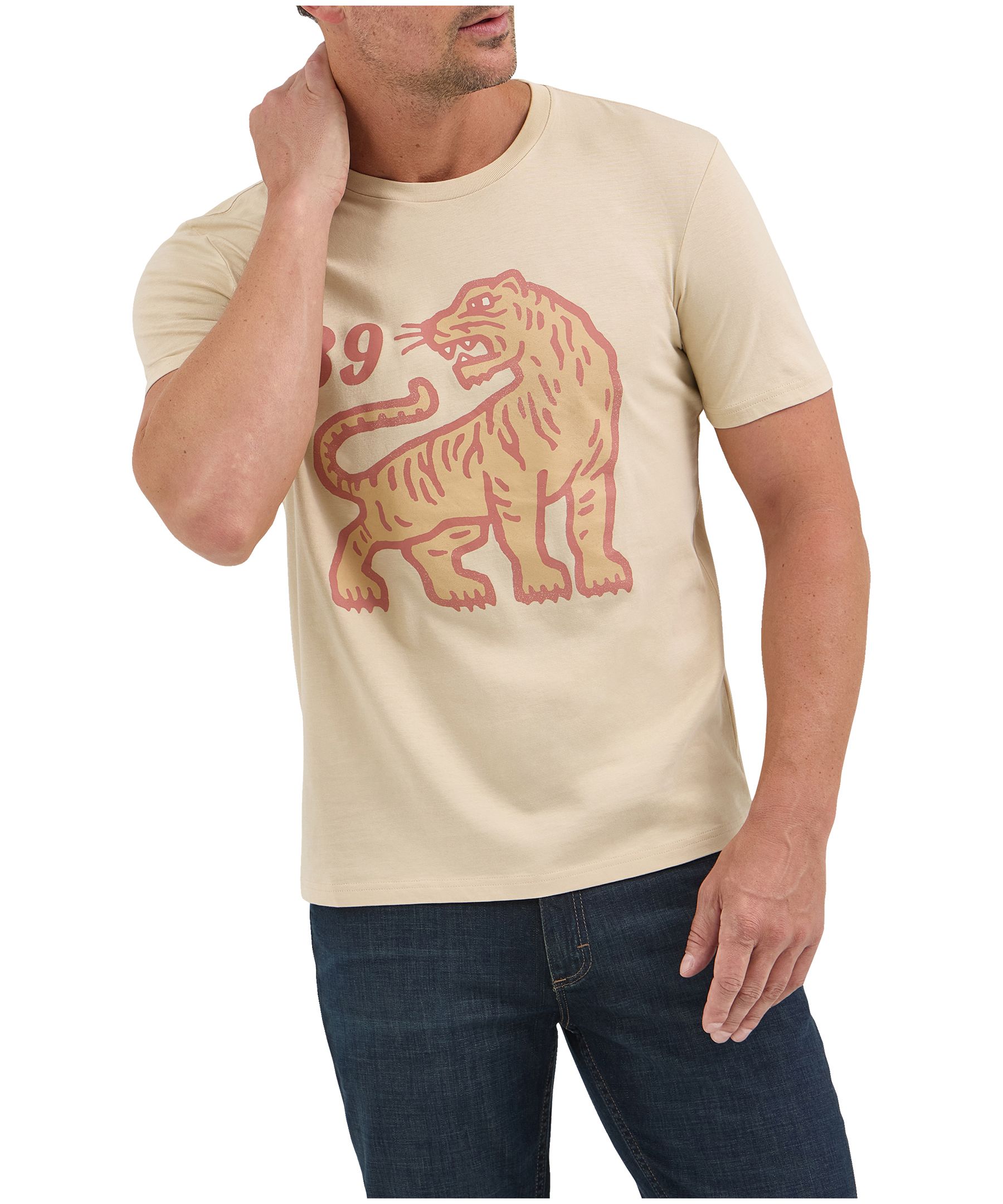 T-shirt graphique PI pour hommes, Tiger 89, Wrangler
