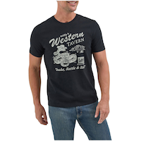 T-shirt avec graphique PI pour hommes, serpent à sonnettes Lee, Wrangler Front_Flat
