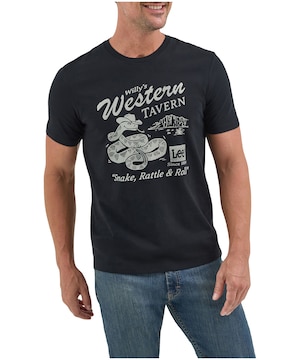 T-shirt avec graphique PI pour hommes, serpent à sonnettes Lee, Wrangler