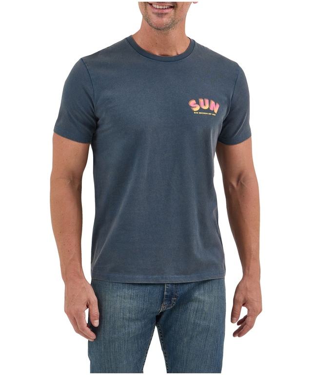 T-shirt graphique PI pour hommes, coucher de soleil Sun Records, Wrangler