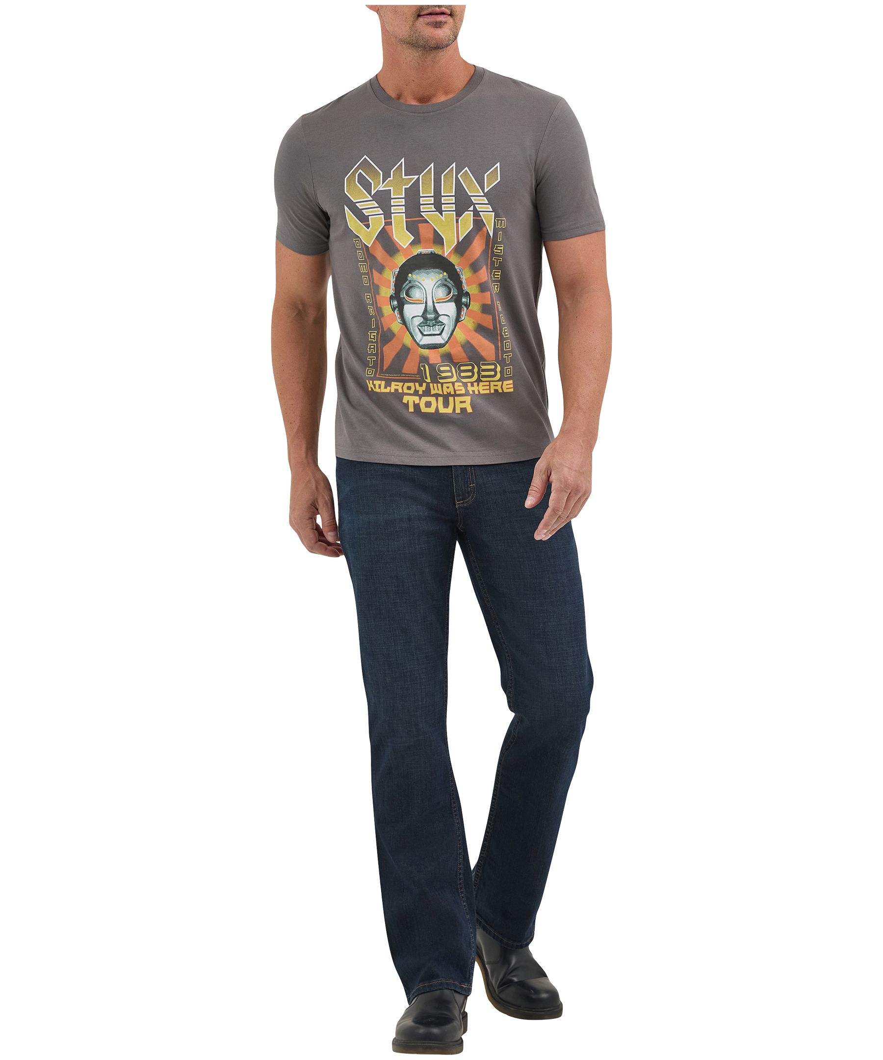 T-shirt avec graphique PI pour hommes, Styx Japon, Wrangler Front_Flat
