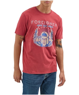 T-shirt graphique pour hommes, Foreigner Juke Box Hero, Wrangler