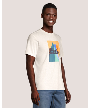 T-shirt graphique de montagne pour hommes, Helly Hansen