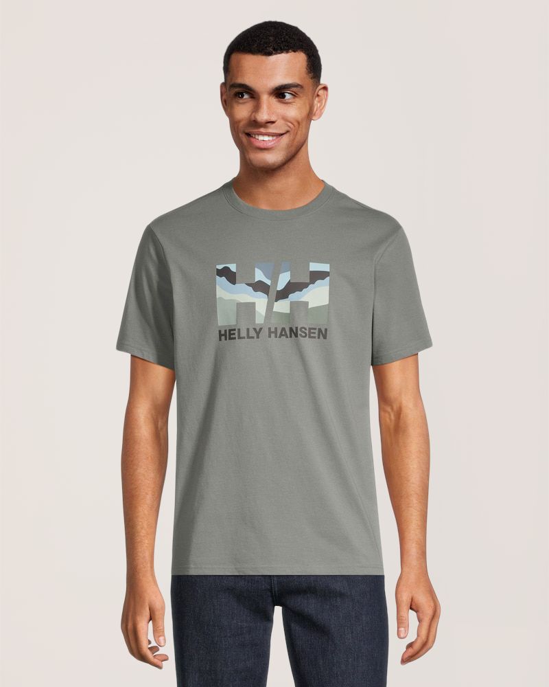 T-shirt graphique avec logo HH pour hommes, Helly Hansen